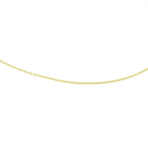 ROYAL CHAIN lk156 16 Textured Cable Chain Yellow Gold